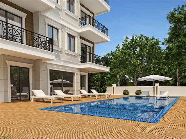 Penthouse mit 2+1 Grundriss in einer neuen Wohnanlage im Stadtteil Demirtas