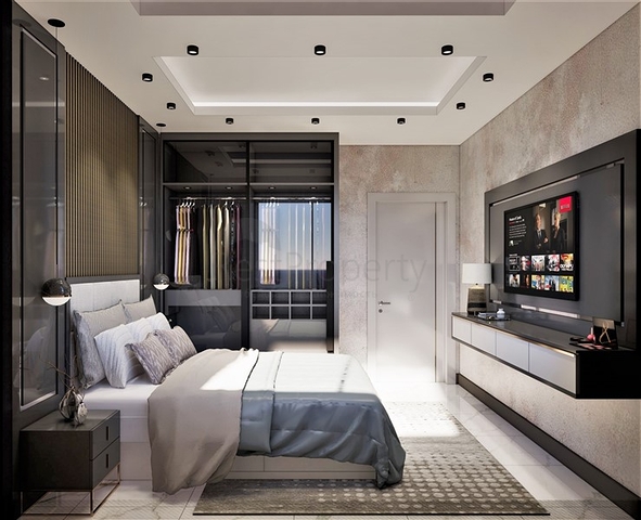 Penthouse mit 2+1 Grundriss in einer neuen Wohnanlage im Stadtteil Demirtas