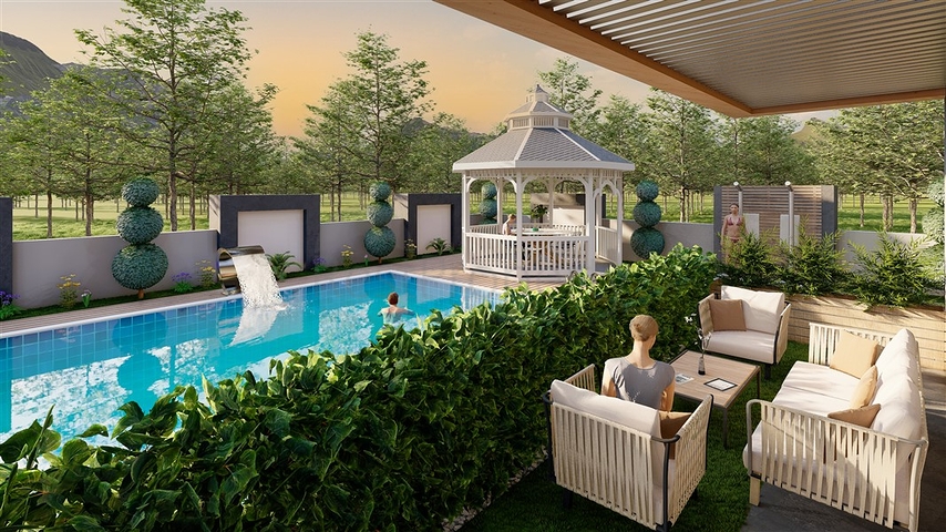 Ein neues Projekt im Bezirk Oba mit der Möglichkeit, eine Aufenthaltserlaubnis zu erhalten