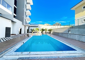 Neue 1+1 Wohnung in Kargicak, 400 m vom Meer entfernt