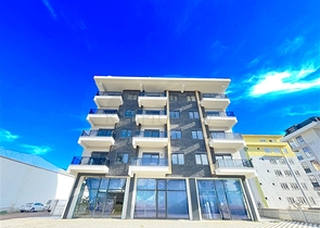 Neue 1+1 Wohnung in Kargicak, 400 m vom Meer entfernt