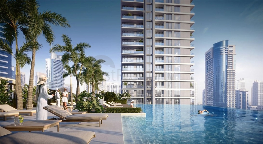 Luxuswohnungen in einem 52-stöckigen Wolkenkratzer im angesehensten Viertel von Dubai