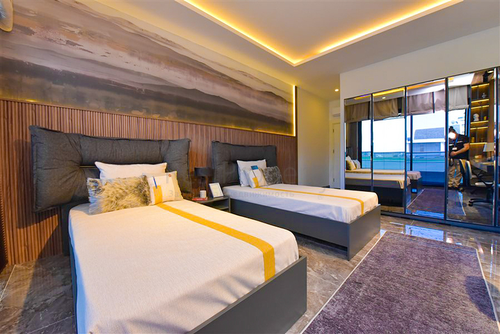 4+1 Villa mit modernem Design in der malerischen Gegend von Kargicak