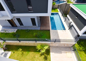 4+1 Villa mit modernem Design in der malerischen Gegend von Kargicak