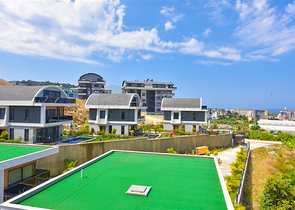 4+1 Villa mit modernem Design in der malerischen Gegend von Kargicak