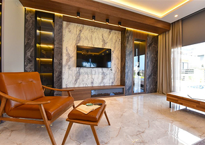 4+1 Villa mit modernem Design in der malerischen Gegend von Kargicak