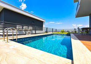 4+1 Villa mit modernem Design in der malerischen Gegend von Kargicak