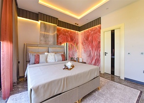 4+1 Villa mit modernem Design in der malerischen Gegend von Kargicak