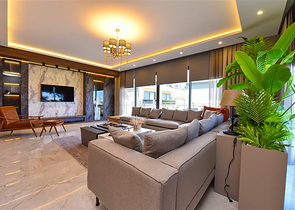 4+1 Villa mit modernem Design in der malerischen Gegend von Kargicak