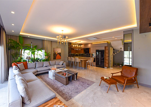 4+1 Villa mit modernem Design in der malerischen Gegend von Kargicak