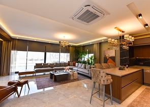 4+1 Villa mit modernem Design in der malerischen Gegend von Kargicak