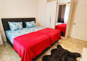 Wohnung 2+1 150 Meter vom Meer entfernt in der malerischen Gegend von Mahmutlar