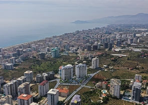 2+1 Apartment in einem neuen Komplex von einem bekannten Entwickler in Mahmutlar.