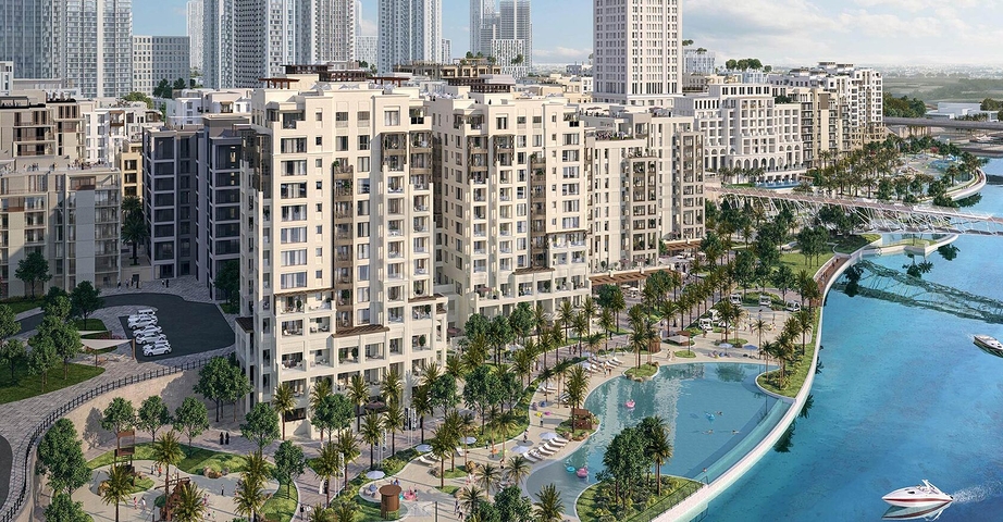 Apartment am ersten seiner Art am Creek Beach in Dubai