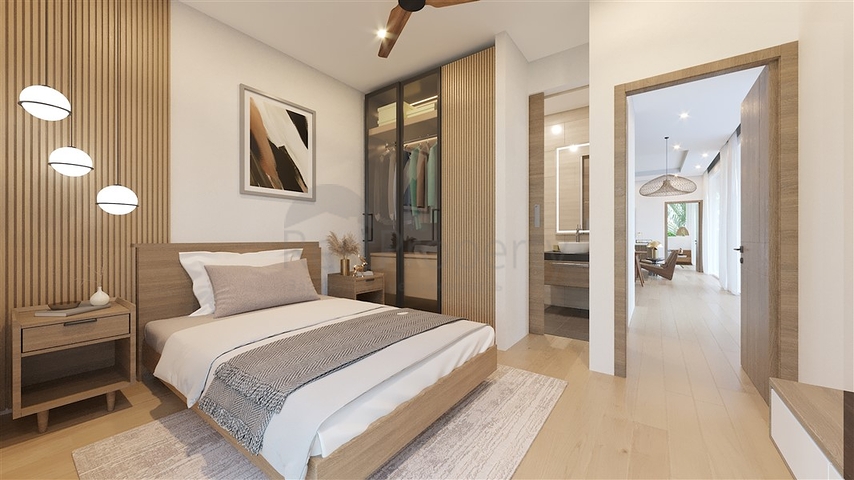 Villen mit drei Schlafzimmern und privatem Pool in 10 Minuten zum Meer