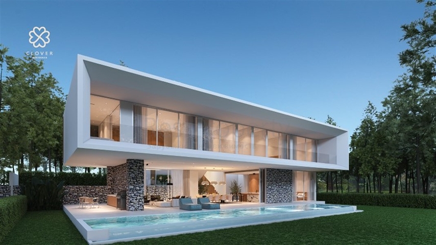 Luxus-Villen-Komplex in einer malerischen Gegend