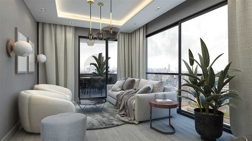 Attraktives Projekt 600 m vom Meer entfernt in Mersin