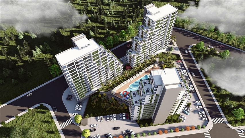 Attraktives Projekt 600 m vom Meer entfernt in Mersin