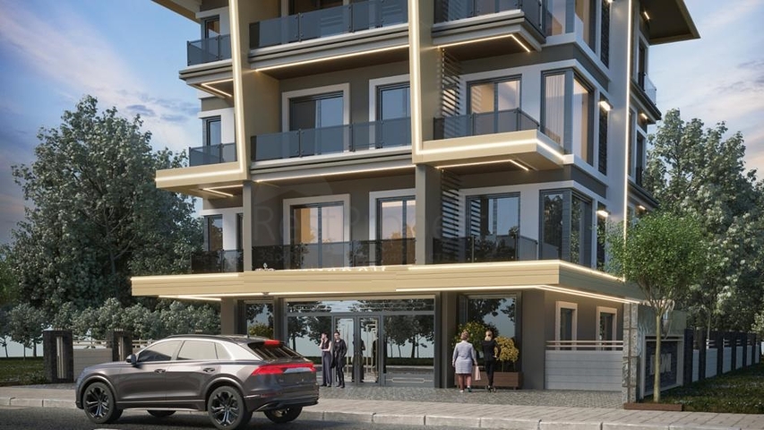 Penthouse 2+1 in Verbindung mit der Infrastruktur im Bezirk Oba