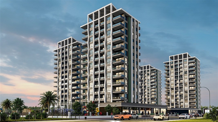 Komfortklasse-Projekt in der Nähe des Meeres 