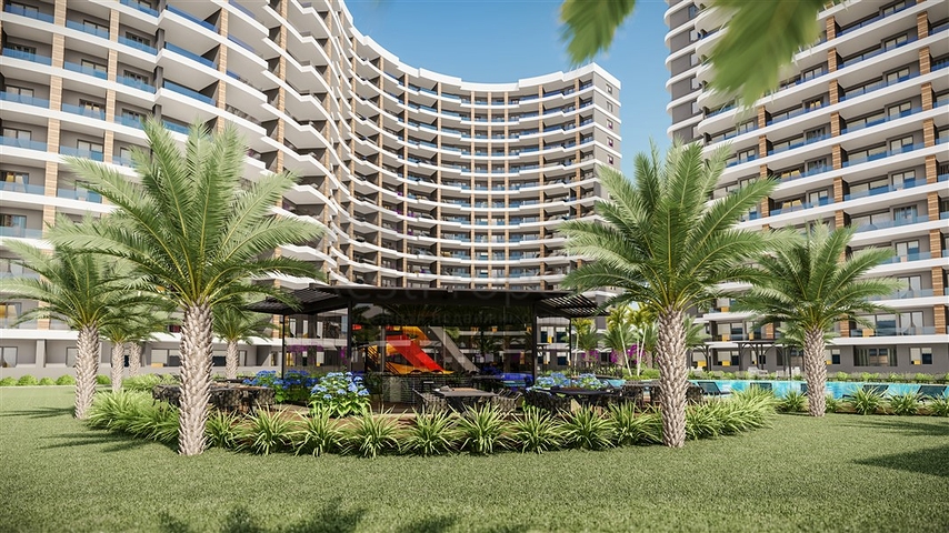 Apartments im Bau in einem der Ferienorte von Mersin