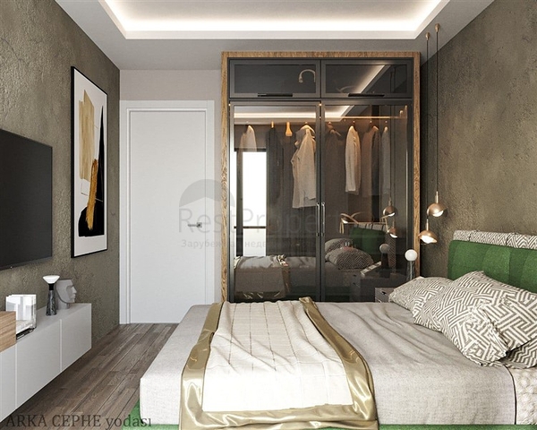 Der Komplex liegt nur 600 m vom Meer entfernt in Mersin