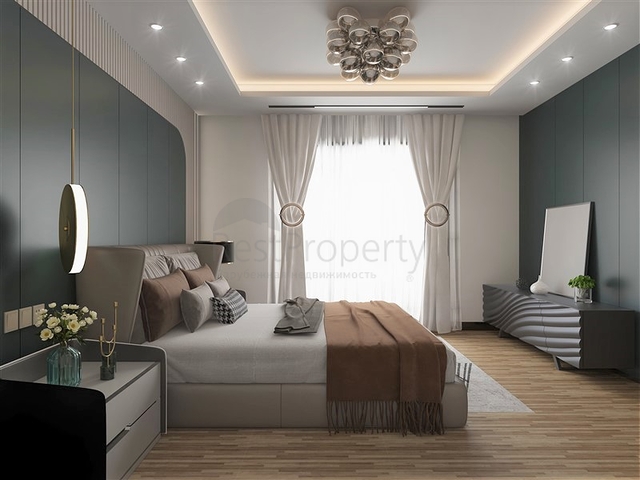 Neue Wohnanlage im Bau im Stadtteil Erdemli