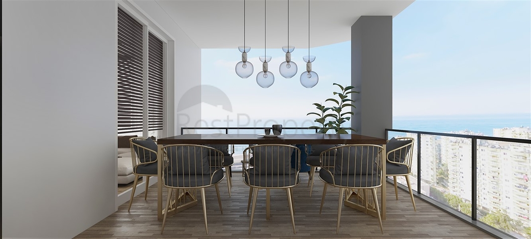 Neue Wohnanlage im Bau im Stadtteil Erdemli