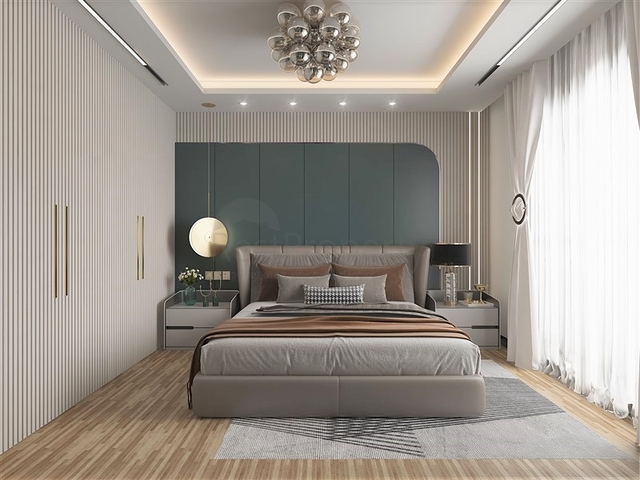 Neue Wohnanlage im Bau im Stadtteil Erdemli