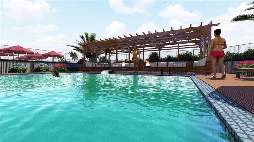 Neue Wohnanlage im Bau im Stadtteil Erdemli