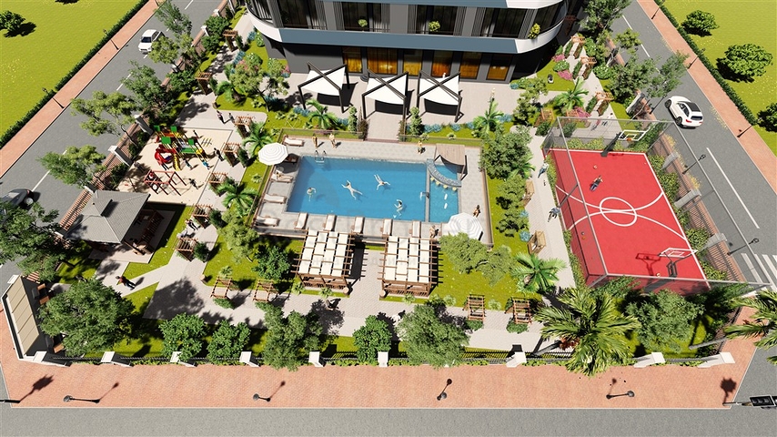 Wohnkomplex mit minimaler Infrastruktur in Mersin