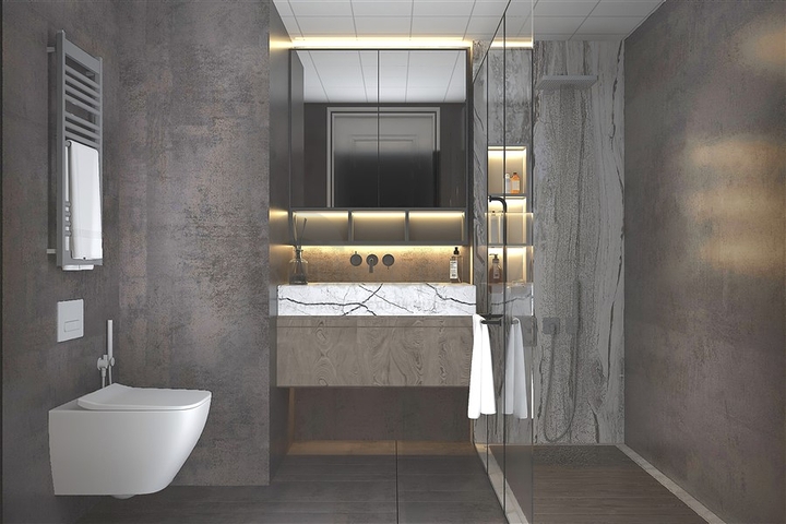 Investitionsprojekt in der Bauphase in Mersin, 500 m vom Meer entfernt