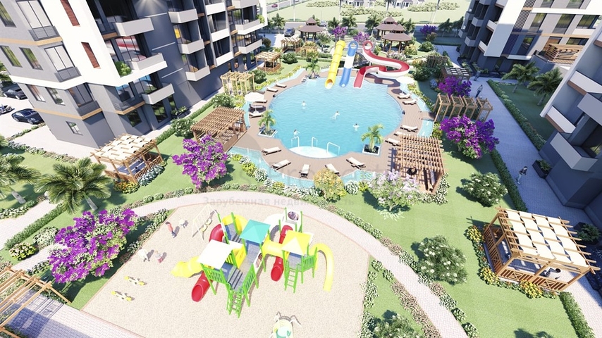 Investitionsprojekt in der Bauphase in Mersin, 500 m vom Meer entfernt