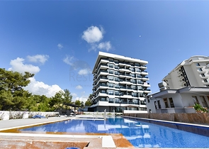 1+1 Wohnung in einem neuen Komplex im Stadtteil Avsallar