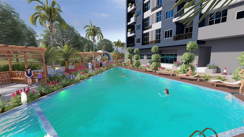 Neuer Gebäudekomplex in Tege