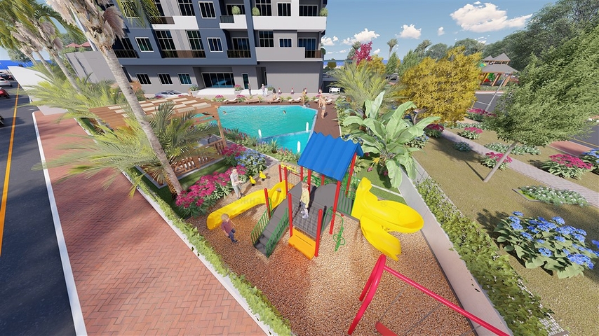 Neuer Gebäudekomplex in Tege