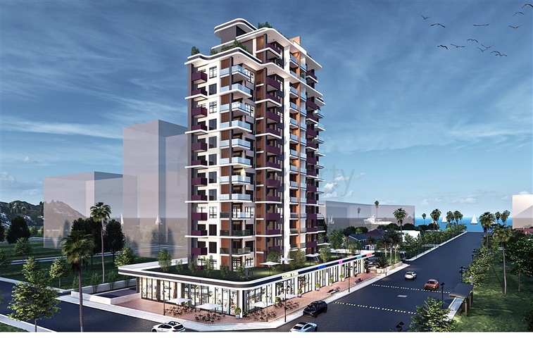 Komplex in der Bauphase in Mersin