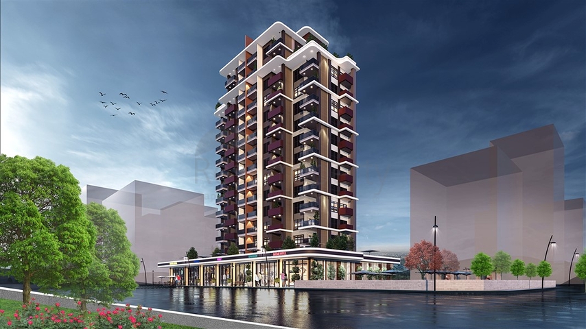 Komplex in der Bauphase in Mersin