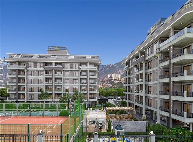 Neues Projekt eines Wohnkomplexes 300 m vom Meer entfernt im Stadtteil Kargicak