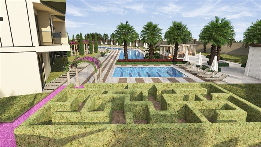 Zweizimmerwohnungen in einem Komplex mit Hotelinfrastruktur