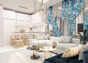 Zweizimmerwohnungen in einem Komplex mit Hotelinfrastruktur