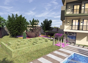 Zweizimmerwohnungen in einem Komplex mit Hotelinfrastruktur