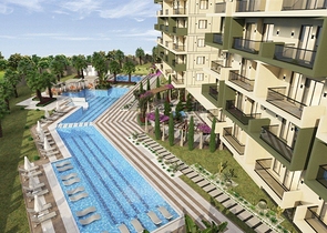 Zweizimmerwohnungen in einem Komplex mit Hotelinfrastruktur