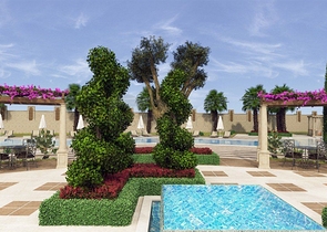 Zweizimmerwohnungen in einem Komplex mit Hotelinfrastruktur