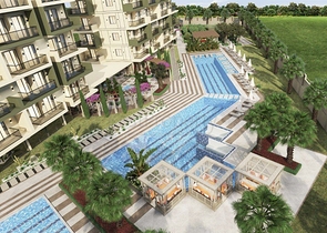 Zweizimmerwohnungen in einem Komplex mit Hotelinfrastruktur