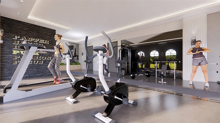 1+1 Apartment in einem Projekt in der Endphase des Baus im Stadtteil Avsallar