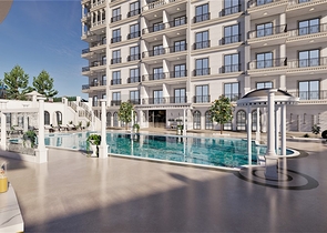 1+1 Apartment in einem Projekt in der Endphase des Baus im Stadtteil Avsallar