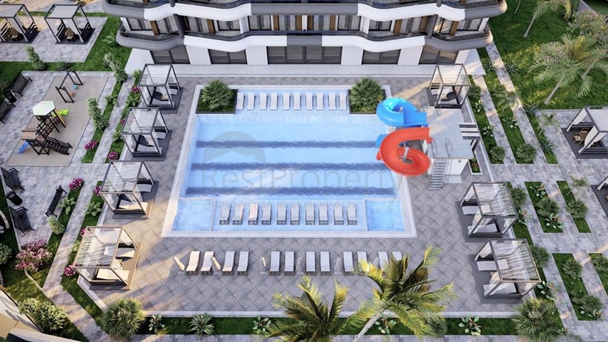 Wohnung 2+1 in einem neuen Komplex mit Hotelinfrastruktur