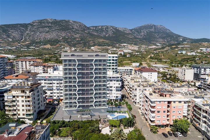 1+1 Wohnung mit hervorragender Infrastruktur im Stadtteil Mahmutlar