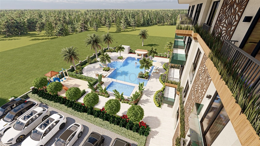 Neues Projekt während der Bauphase 800 m vom Meer entfernt im Bereich Oba